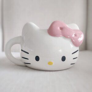Hello Kitty Mug with Pink Bow With Hello Kitty Cafe paper bag Great for gifting